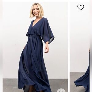Kia Kimono Navy Blue Maxi